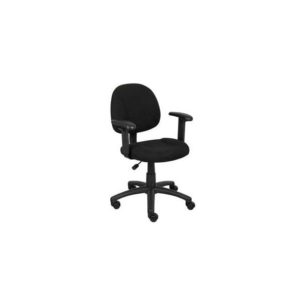 Boss Office Products Boss Deluxe Posture Chair with Adjustable Arms Black B316-BK - main